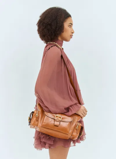 Chloé Chloe' Women Leather Camera Bag In Brown