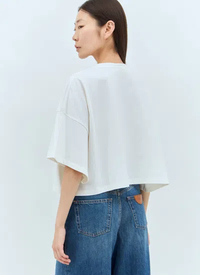 Chloé Oversize Cotton T-shirt In White