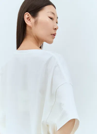 Chloé Oversize Cotton T-shirt In White