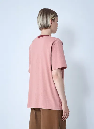 Chloé Pink Cotton T-shirt With Logo In Pink