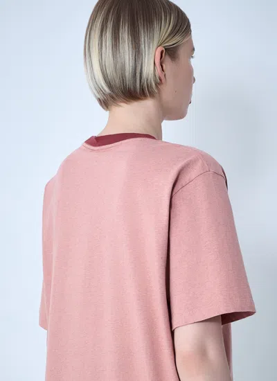 Chloé Pink Cotton T-shirt With Logo In Pink
