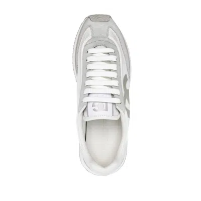 Dolce & Gabbana Calfskin Strobel Portofino Light Sneakers In White