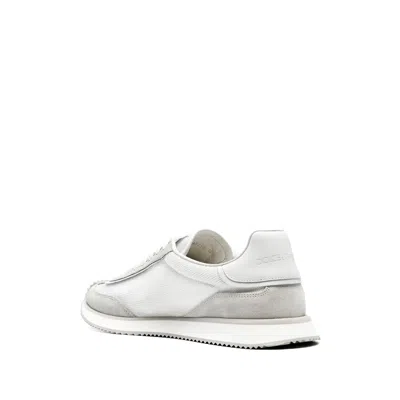 Dolce & Gabbana Calfskin Strobel Portofino Light Sneakers In White