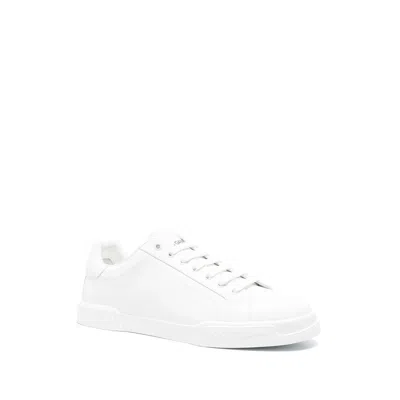 Dolce & Gabbana Leather Sneakers In White