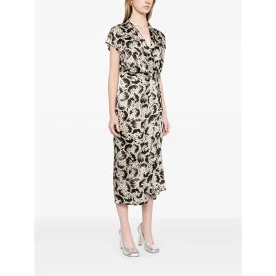 Dries Van Noten Dilian Midi Dress In Black