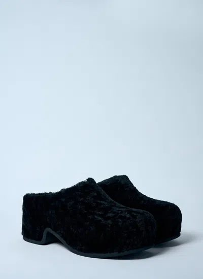 Dries Van Noten Men Sherpa Clogs In Black