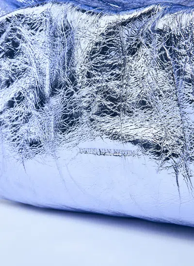 Dries Van Noten Women Metalic Twist Handbag In Blue