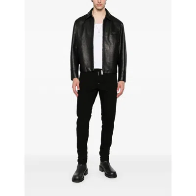 Dsquared2 Slim-fit Black Denim Pants In Black