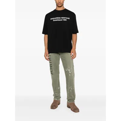 Dsquared2 Oversized Signature T-shirt In Black