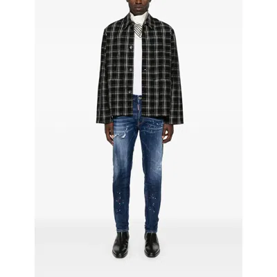 Dsquared2 Stretch Cotton Jeans In Blue