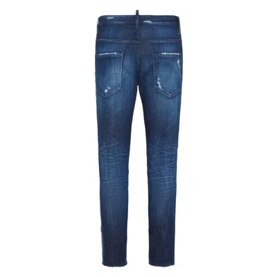 Dsquared2 Skater Jean Jeans Featuring Distressed Detailing In Blue