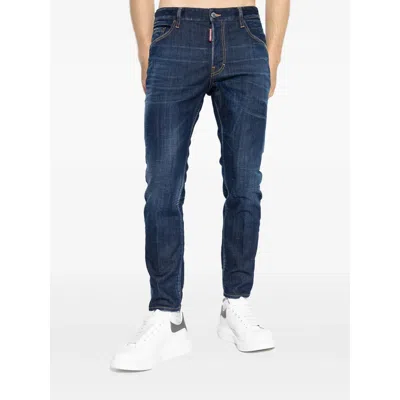 Dsquared2 Dsquared Men Cotton Jeans In Blue