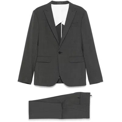 Dsquared2 Tokyo Stretch Wool Suit In Gray