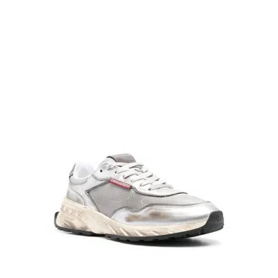 Dsquared2 Multicolor Sneakers With Textured Upper In Gray