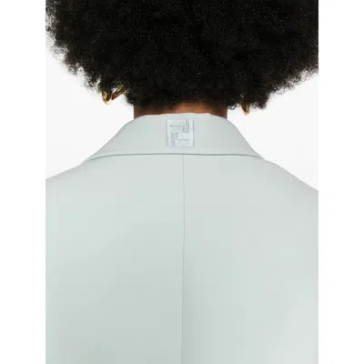 Fendi Powder Blue Wool Blend Blazer
