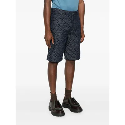 Fendi Short Jeans In Blue