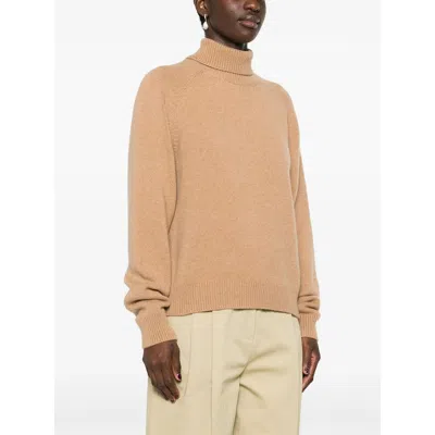 Fendi Logo-embroidered Sweater In Brown