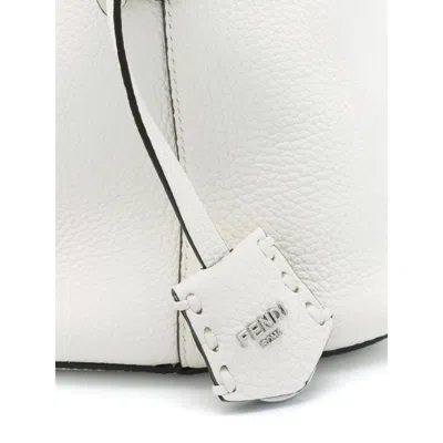 Fendi Medium By The Way Selleria Bag In White