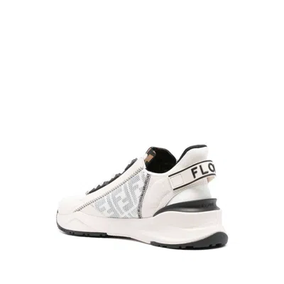 Fendi Men Flow Sneakers In White