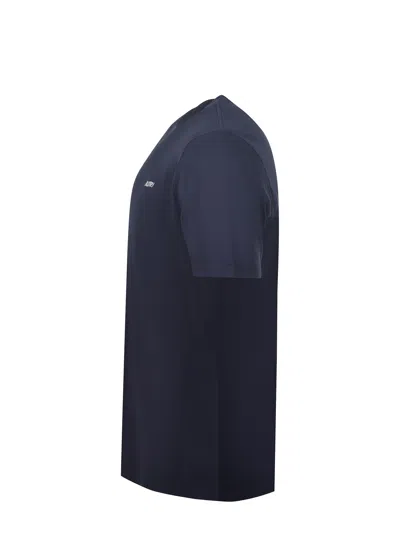 Autry T-shirt With Logo Embroidered On The Front In Blue