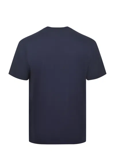 Autry T-shirt With Logo Embroidered On The Front In Blue