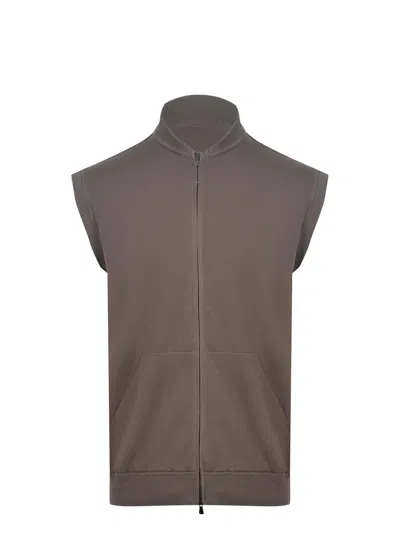 Filippo De Laurentis Cardigan Filippo De Laurentiis Made Of Cotton. In Gray