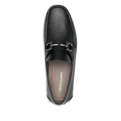 Ferragamo Flat Shoes Blacks And Greys In Black
