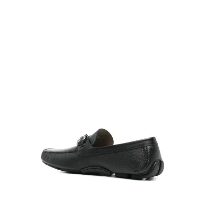 Ferragamo Flat Shoes Blacks And Greys In Black