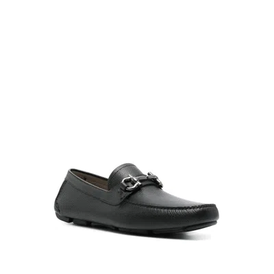 Ferragamo Flat Shoes Blacks And Greys In Black
