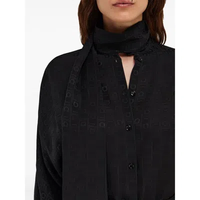 Ferragamo Shirts Black In Blue