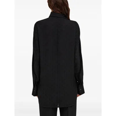 Ferragamo Shirts Black In Blue