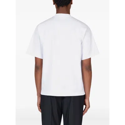 Ferragamo Signature Velvet Logo T-shirt In White