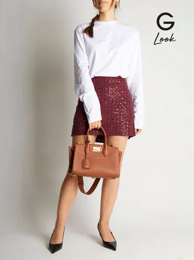 Ferragamo Mittelgrosse Soft Studio Tasche In Multi