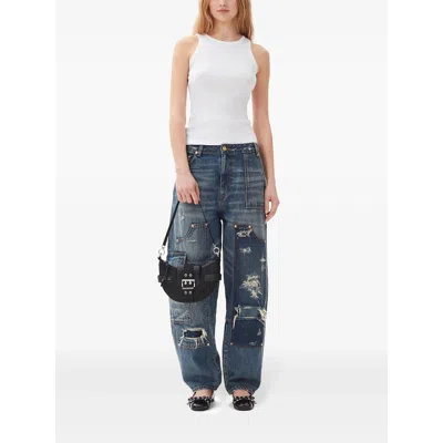 Ganni Our Legacy White Merino Wool Sweater In Black