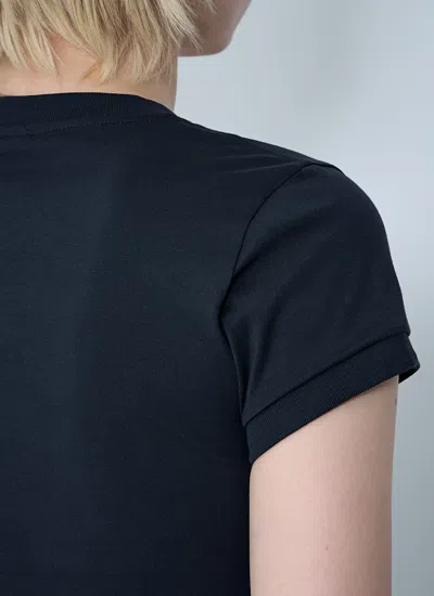 Ganni T-shirt In Cotone Ardesia   Donna In Gray