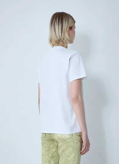 Ganni Basic Cotton Jersey Animals Relaxed T-shirt In Blue