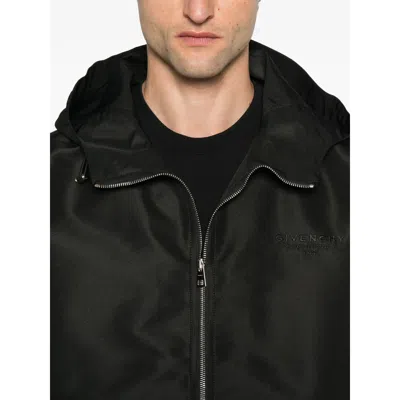Givenchy Zip-up Hooded Jacket In Black