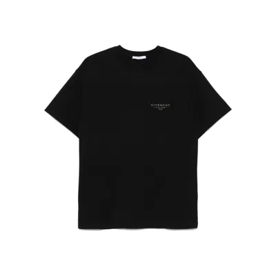 Givenchy Cotton T-shirt With Stamp Print Clothing In Black