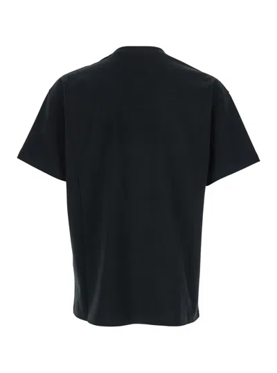 Givenchy Black T-shirt With Maxi Logo On The Front In Cotton Man