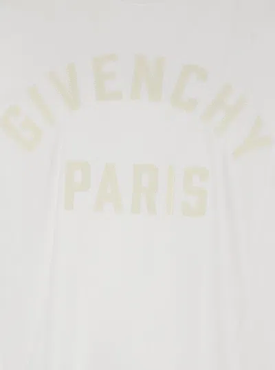 Givenchy White T-shirt With Maxi Logo On The Front In Cotton Man In White
