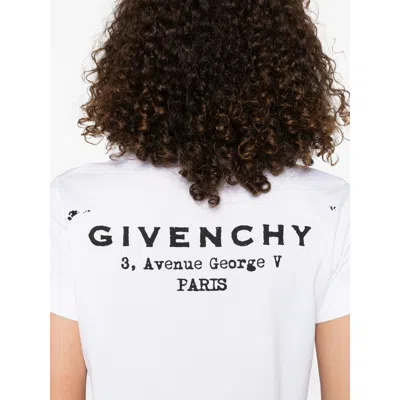 Givenchy White Cotton Jersey Crewneck T-shirt In White