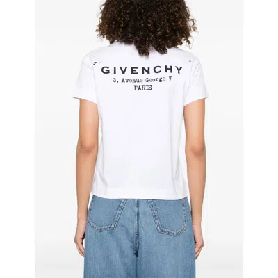 Givenchy White Cotton Jersey Crewneck T-shirt In White