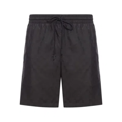 Gucci Technical Poplin Swim Shorts In Black