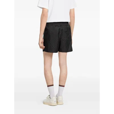 Gucci Technical Poplin Swim Shorts In Black