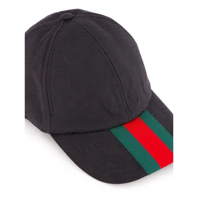 Gucci Men Original Gg Canvas Baseball Hat In Black