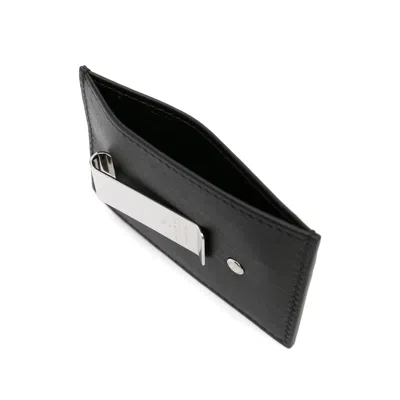 Gucci Card Holder With Money Clip Gg Marmont Black Men