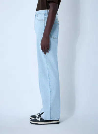 Gucci Button Fly Jeans In Blue