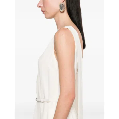 Gucci Gg-belted Dress In Neutrals