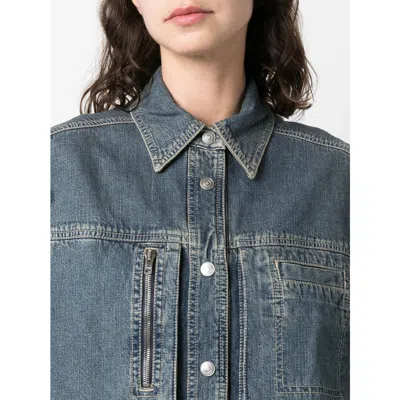 Isabel Marant Stonewashed Denim Overshirt In Blue