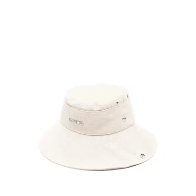Jacquemus Le Bob De-nimes Bucket Hat In White